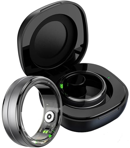 Smart Ring Fitness Tracker Schrittzähler Kalorienzähler Smartringe für Herren Damen Android iOS Pulsmesser Fitness Ring Tracker Schlaf Ring Gesundheitsring Herzfrequenz Smartring Aktivitätstracker