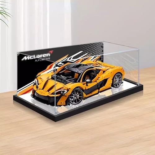 FYHCY Transparente Vitrine aus Acryl, kompatibel mit Le*Go 42172 P1 Sportwagen, transparente, staubdichte Vitrine 64 x 32 x 22 cm (Modell Nicht im Lieferumfang enthalten) C,3MM