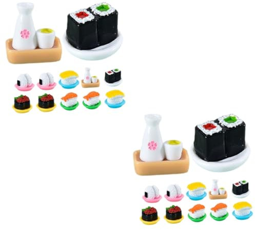 TOYANDONA 24stücke Simulierte Japanische Sushi Miniaturen Für Dekoration Lifelike Sushi Stabilem Für Tisch Fotografie Und Ausstellungszwecke