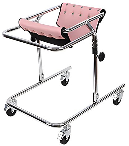 kraftiga promenadhjälpmedel för barn för rehabilitering promenader och nedre extremitetsträning och balansträning, hopfällbar rollator för hem/utomhus