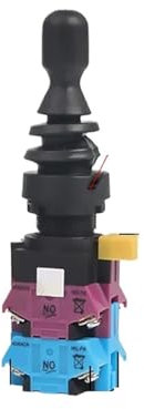 Interruptor con palanca de mandos momentáneo Monolever de 22mm, interruptor maestro basculante cruzado, autoreinicio de 2/4 vías, bloqueo automático 2NO 4NO HKL-FW12/22/14/24(4 way Self reset)