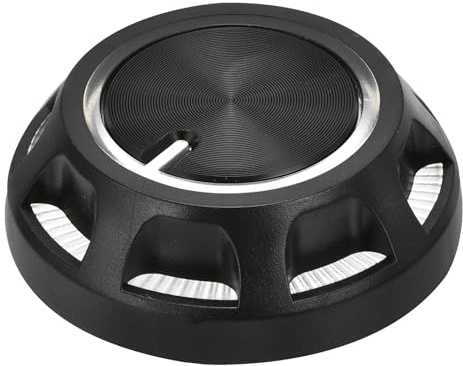 QUARKZMAN Drehknöpfe Kunststoff Audio-Knopf Schwarz transparent | Potentiometer Knopf mit Skalen, Für 6mm Durchmesser Töpfe, 6mm