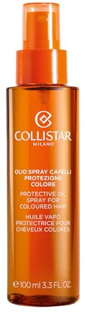 Collistar Olio Spray Protezione Capelli, Idrata, Nutre ed Elasticizza i Capelli, Protegge i Capelli dal Sole con Filtri UVA e UVB, Non Unge, 100 ml