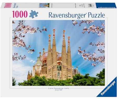 Ravensburger Puzzle 1000 Teile, Barcelona — Puzzle Erwachsene +14 Jahre, 70 x 50 cm, Puzzles für Erwachsene, Foto Barcelona Spanien, Geschenkideen | 1000 Teile Foto-Puzzle, Format 70 x 50 cm, für Erwachsene ab 14 Jahren und ideal als originelles Geschenk.