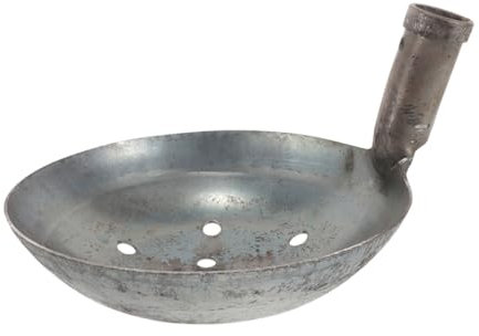 Toyvian Pala Agujeros Pala para Limpiar Lodo Cuchara de Tamizado de Metal para Trabajos de Construcción y Limpieza de Pozos de Gran Capacidad Diseño Mango Vertical Reutilizable