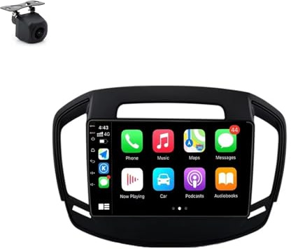 Android 15 Car Radio 2 Din Stereo with Carplay&Android Auto/BT/WiFi for Opel Insignia 2013-2017 GPS Navigation 9'' Multimedia Video Player FM Reverse Camera(4G+64G)