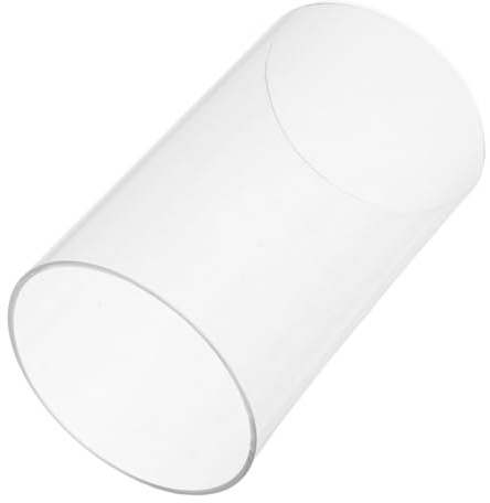 BESTYASH Glaszylinder Kerzenhalter 9.00 X 15.00 cm Durchsichtiger Hurrikan-Kerzenhalter Mit Windschutz Zylinderhülse Als Kamin-Schirm Für Zuhause Glasrohrabdeckung
