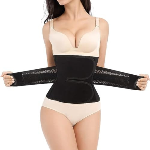 Serres-Taille Gaine Amincissante Ventre Femme et Homme Ceinture de Sudation Corset Minceur Waist Trainer Body Sculptant pour Ventre Plat, Gaine Post Partum, Ceinture Abdominale Maille Respirante