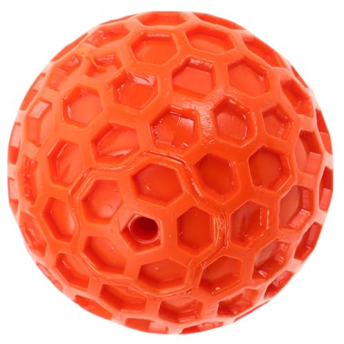 Kichvoe Balle Couineuse pour Chien Jouet en Caoutchouc Souple Alvéolé 55mm Petit Format Jeu Extérieur Chiots Petits Chiens