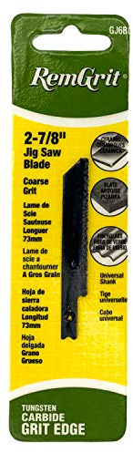 Disston E0406142 2-7/8-Inch Remgrit Carbide Grit Jig Saw Blades With Universal Shank, Coarse Grit, 73mm