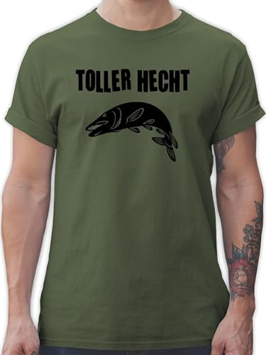 Shirtracer - T-Shirt Herren - Angler Geschenke & Angeln Zubehör - Toller Hecht