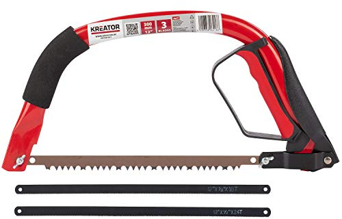 KREATOR KRT807001 - Sierra de arco 300mm + 3 hojas