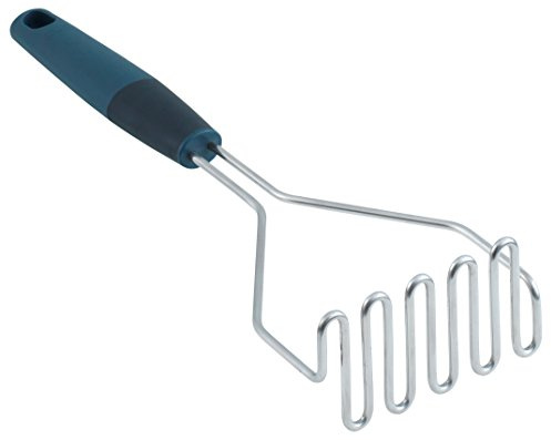 KUHN RIKON 22708 Cooks' Tools Kartoffelstampfer Edelstahl, Schwarz, cm, 30.5 x 10.5 x 6 cm, 1 Einheiten