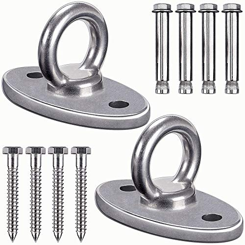 SELEWARE 454kg Capacity Wand-Deckenhalterung für Trageriemen-Trainer, Aufhängungsset für Yoga-Schaukel, Aufhängezubehör für Seile, Woss-Aufhängung, Olympische Ringe, Fitness-Zubehör
