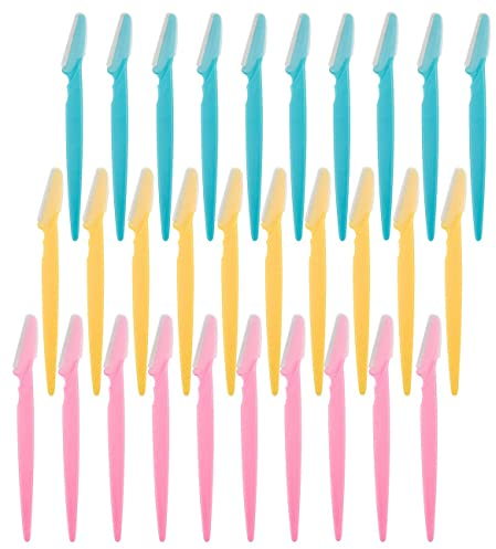 Maquinillas de afeitar de cejas de seguridad facial removedor de vello afeitadora, herramienta exfoliante dermaplaning para mujeres y hombres