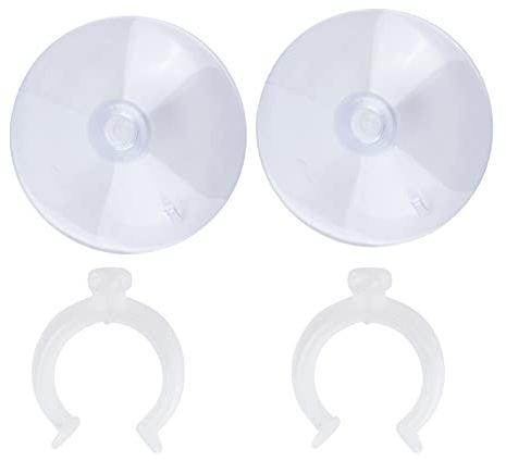 Leicht Feste Saugnapf, Aquarium Saugnapf Clips Feste Schlauchschellen Fluggesellschaft Schläuche Halter Leistungsstarke 2 STÜCKE für Fish Tank(Kann 22-25mm Klemmen:)