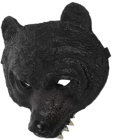 ifundom Maschera Di Orso Nero 2 Pezzi Maschere Di Animali A Pieno Facciale Maschere Di Costume Divertenti Maschera Animale Della Giungla Maschere Realistiche Maschere
