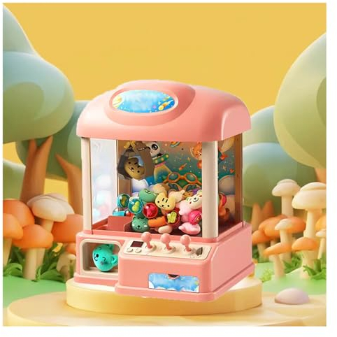 HAZARA Machine A Griffe Exercer La Coordination œIl-Main ， Candy Grabber Adaptable à Diverses Occasions ， Distributeur De Bonbon Convient Aux CompéTitions Familiales,Pink