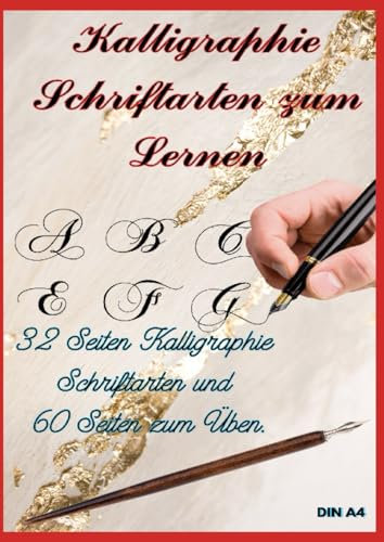 Kalligraphie Schriftarten zum Lernen: Kalligraphie Schriftarten zum Lernen: Neigungswinkel 55°