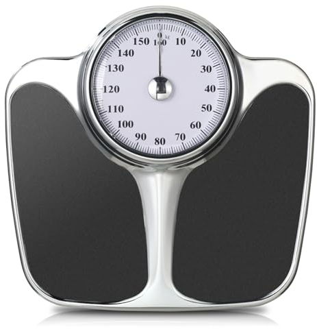 Balance Mécanique, Pèse-personne Mécanique, Sans Piles, Pèse Jusqu'à 160Kg, Cadran Facile À Lire Avec Aiguille Rotative, Pour La Maison L'école, L'hôpital