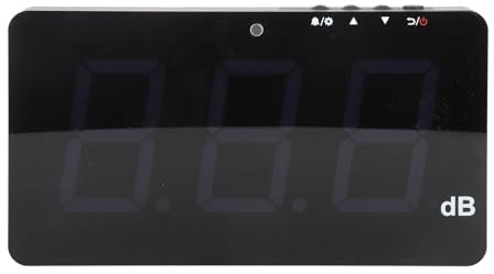 Misuratore di Decibel, Alimentato Tramite USB, Fonometro Digitale LCD da Appendere a Parete, Tester di Rumore da 30 a 130 DB