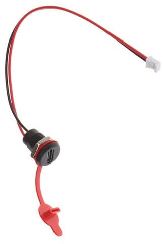 Beimus Prise femelle USB C de type C avec panneau de verrouillage - Connecteur femelle de type C à 2 broches pour l'extérieur et l'industrie