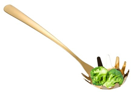 Utensilio Para Servir Pasta, Cuchara Para Servir Pasta - Servidor De Espaguetis Con Cuchara Para Pasta,Colador De Pasta De Acero Inoxidable, Colador De Espaguetis, Servidor De Pasta, Colador De Fideos