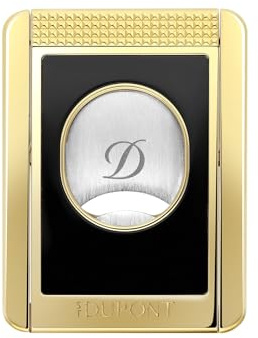 S.T. Dupont 003553 Zigarrenschneider und -bank Schwarz/Goldfarben