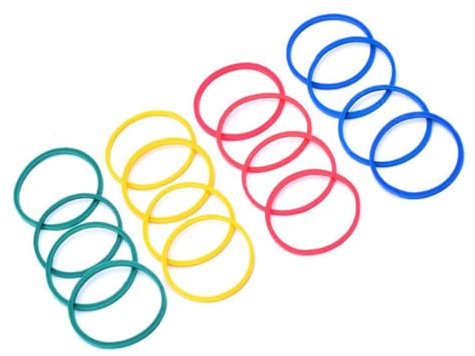 Mikikit 200piezas Bandas de Goma Elástica Grande Coloridas Accesorios Prácticos para Suministros de Máquinas Uso Manualidades
