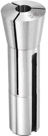 QUARKZMAN R8 11mm (7/16) Mandrino Rotondo Collet 7/16-20UNF Filettatura R8 Mandrino Di Precisione Rotondo A Molla Portautensili Per Fresatrice Precisione 0.015mm Per Macchina Argento