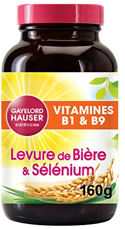 GAYELORD HAUSER - Levure de Bière/Sélénium - Source de Vitamine E et B9 - Flacon de 400 Comprimés