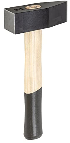 Picard Stone Sledgehammer 1000g – Hardscaping & Masonry Tool, Black Powder-Coated Alloy Steel Head, Dual Curved Ash Wood Handle, Ring Wedge Fixture for Secure Connection – 0005991-1000