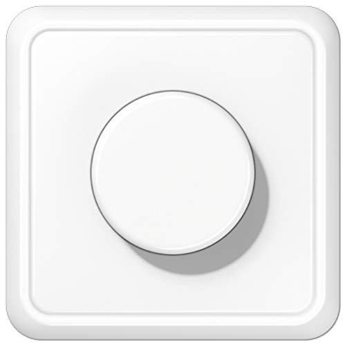 Drehdimmer für LED mit Drehschalter Weiß Elfenbein