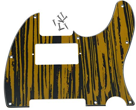 Dopro Humbucker-Plektrumschutz für Telecaster, 8 Löcher, für USA/Mexican FD Telecaster Tawny Stripe