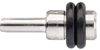 Secotec 100 Stück Regal-Halterung mit Gummi-Ringe für Einlege-Böden Glasbodenträger Ø 3 mm Regalhalter für Glasböden Bodenträger Regalstift Stahl verzinkt Fachbodenträger