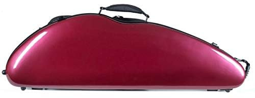 Geigenkoffer Fiberglass 4/4 Safe Flight burgunderrot glänzend M-case + Musiktasche
