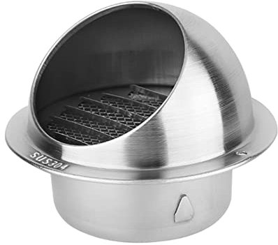 FEIYIQINGSHE Spinner de ventilación Giratorio,Turbina de Acero Inoxidable, Tapa de ventilación del secador de Pared Extractor Externo, para la Cocina o el Dormitorio, la Oficina, el baño,80mm/3.15in