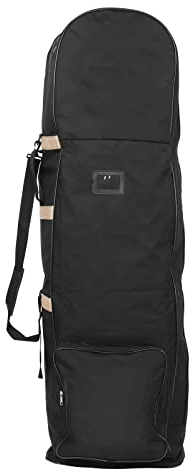 Reisetasche mit Rädern, 600D Heavy Duty Travel Cover mit Riemen Doppel Reißverschluss, Universalgröße faltbar wasserdicht gepolsterte Club Reisetasche für(Gold)