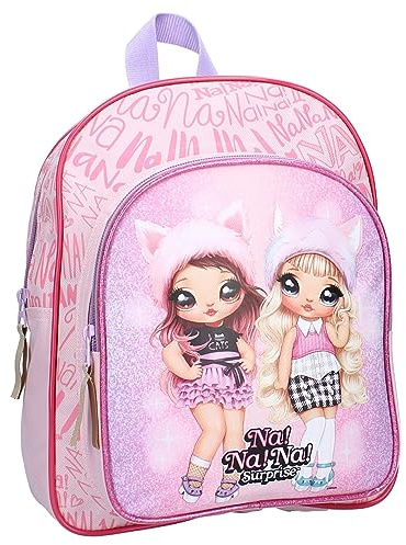 Vadobag Mochila Na!Na! SURPRISE FEELING FABULOUS Katherine Whiskers y Paula Purrfect - Mochila - Color rosa - Dimensiones 30 x 25 x 11 cm, Rosa, talla unica