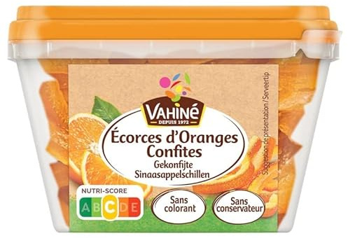 Pâtisserie et décoration de desserts Vahiné Écorces D'Oranges Confites 100G - Idéal pour vos créations pâtissières et desserts maison - Saveur fruitée et texture moelleuse - Lot De 3 - Vendu Par Lot