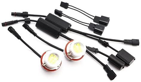 CaFfen Angel Eye 2 uds Brillante 120W Angel Eyes Marker Luces Bombillas lámpara Uso for BMW E87 E39 M5 E60 E61 E63 E64 M6 E65 E66 E83 X3 E53 X5 2000-2008 Angel Eyes