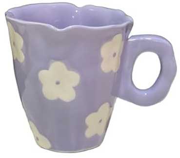 Service à Café Peint à la main le ciel bleu et les nuages ​​blancs tasse à café avec soucoupe en céramique à la main tasse à thé soucoupe ensemble cadeau mignon for elle Porcelaine Anglaise ( Size : 2