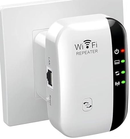 WiFi Range Extender, 2024 Newest WiFi Signal Booster Up to 3000sq.ft and 28 Devices, Internet Booster - with Ethernet Port, Quick Setup, Home Wireless Signal Booster, Network Repeater