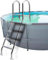 Escalera para Piscina de 4 escalones, escalones para Piscina sobre el Suelo de 52 Pulgadas, escaleras para Piscina de Acero Inoxidable 304 sobre el Suelo para Piscinas Interiores y exteriore