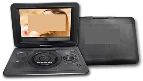 ZKLGS Lettore Dvd per TV, Schermo Rotante Portatile HD Smart TV VCD Lettore Dvd Scheda SD Lettore Video USB con Batteria Ricaricabile per Film di Famiglia(Noir)