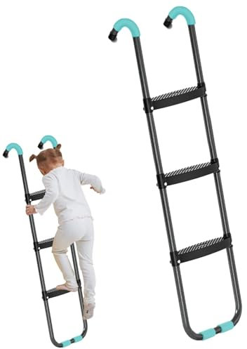 Generico Scale di Trampolino |2 gradini/3 gradini Ladder di Trampolino Universale, Scale di Trampolino, Parti di Trampolino per Trampolino