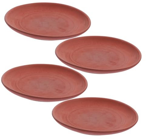 CIMAXIC 4stücke Blumentopfschalen Aus Keramik Runde Wassertrays Einfarbig Bodenschutz Für Topfpflanzen