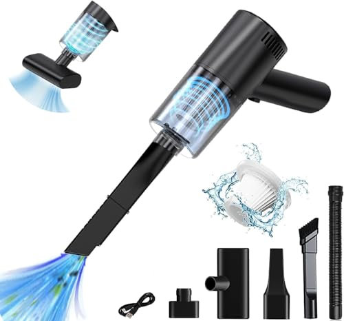 Aspirateur à Main 9000Pa,Aspirateur Sans Fil Mini Aspirateur à Forte Aspiration,Puissant Aspirateur à Main Humide et Sec pour la Maison,Le canapé,la Voiture,la Cuisine,Les Animaux domestiques