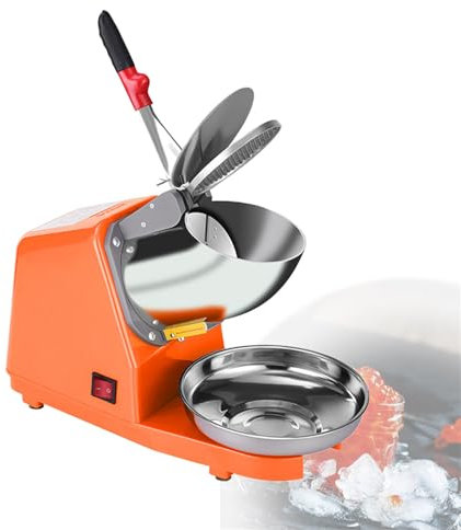Elektrische Eiszerkleinerer und Schneekegelmaschine mit doppelten Edelstahlklingen für Cocktails, Eis und Smoothies