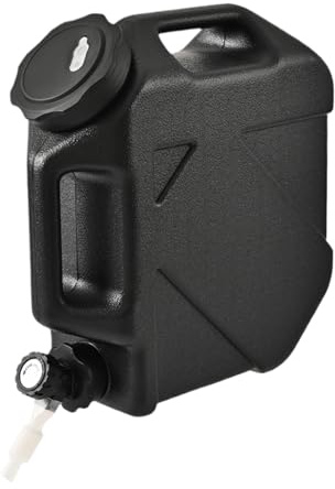 Bidón de Agua con Grifo, 10 L Jerrican Comida de Camping, depósito de Agua para Cocina, Furgoneta, camión, Camping, Exterior